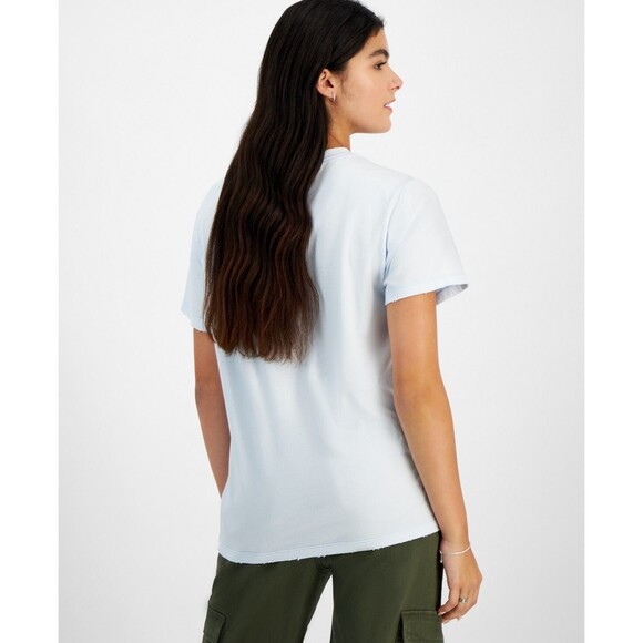 Grayson Threads, The Label Juniors ACDC Distressed Tee, Blue, XL - Picture 3 of 3